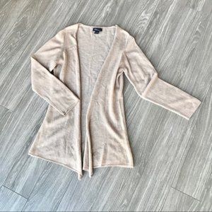 Evelyn Cashmere open front knit Cardigan Sweater